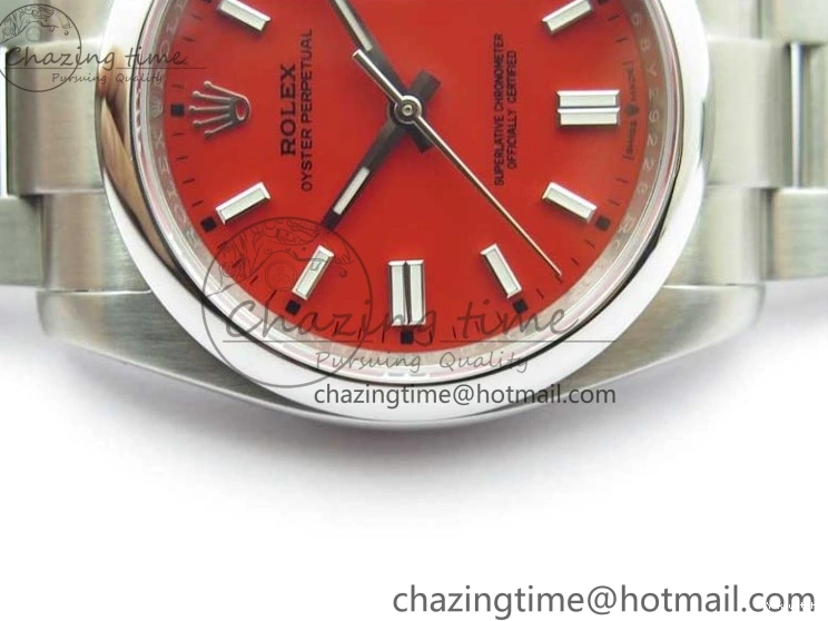 126000 1:1 Steel Perpetual Oyster Edition KRF Dial 36mm Best Red 904L A2824 0318